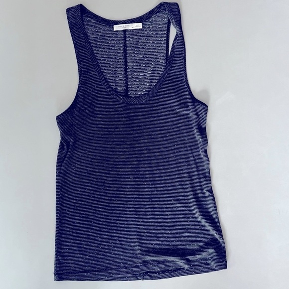 Rag & Bone Silver Metallic Tank Top - Picture 7 of 13